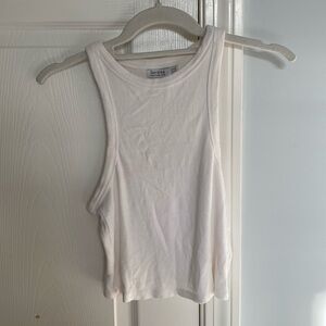 White ribbed tank